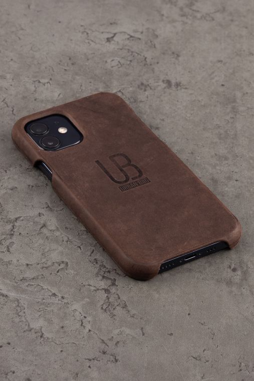 Husa piele naturala Iphone - Maro