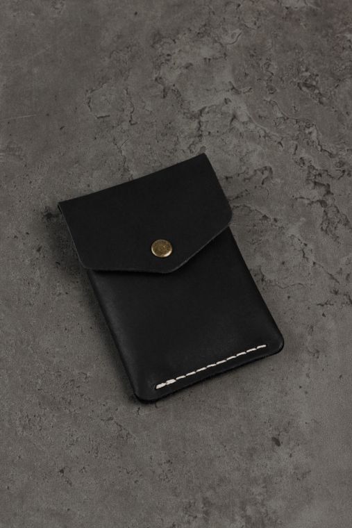 Portcard din piele naturala URBAN BAG Flip – Negru