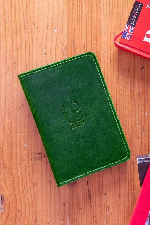 Portofel Port Pasaport din piele naturala URBAN BAG Journey - Verde