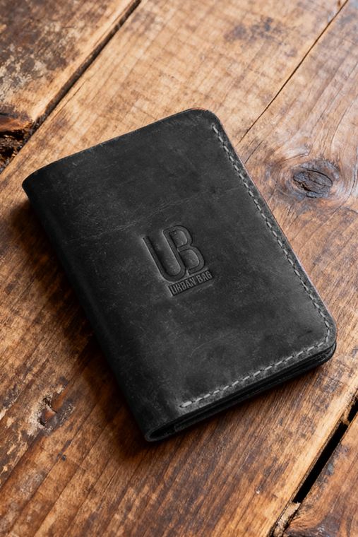 Portofel din piele naturala URBAN BAG Concept 1 – Negru