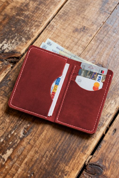 Portofel din piele naturala URBAN BAG Concept 1 – Rosu