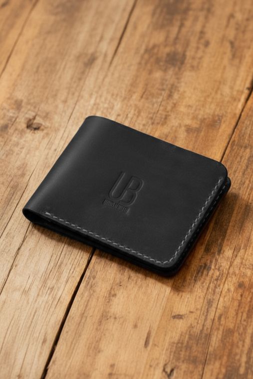 Portofel handmade din piele naturala URBAN BAG Concept 2 PLUS – Negru