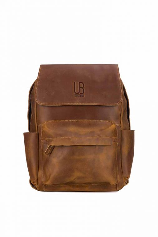 Rucsac din piele naturala URBAN BAG Chelsea - Maro Deschis