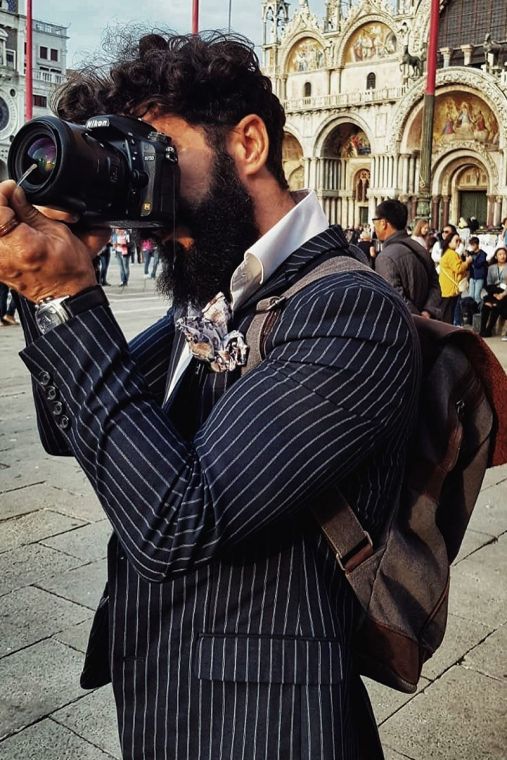 Rucsac din piele naturala si material textil URBAN BAG Burgos