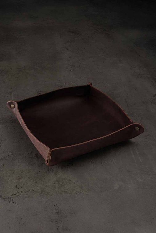 Tava organizator din piele naturala crazy horse URBAN BAG Nest - Maro